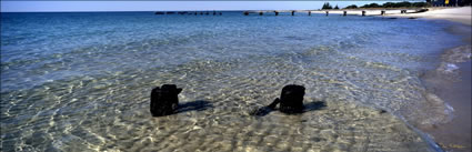 Pillars in water - Busselton - WA (PB00 4132) 