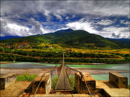 Punakha Suspension Bridge SQ (PBH3 00 24323)