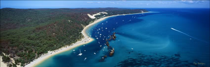 Tangalooma Wrecks with Boats -QLD (PB00