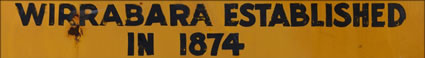 Wirrabara Sign - SA (PBH3 00 22362)